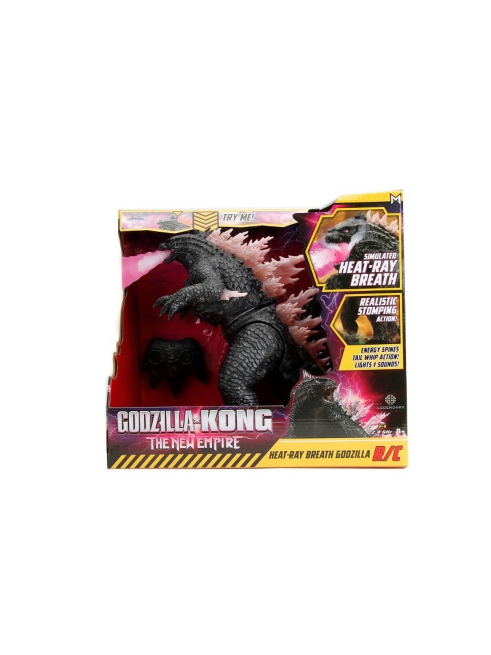 Jada Godzilla vs. Kong New Empire Remote-Controlled Heat-Ray Breath Figure NIB